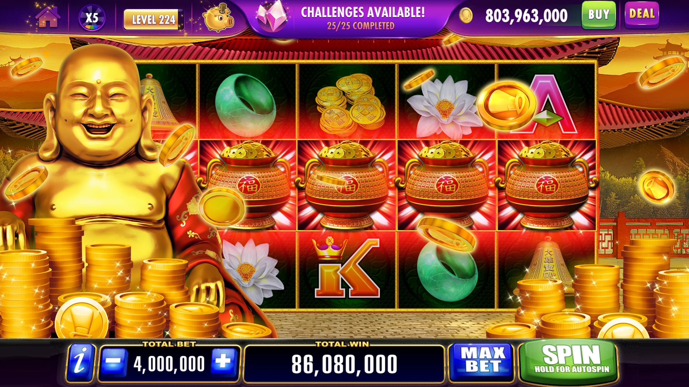 Ảnh chụp màn hình ứng dụng Fortune Gods 4